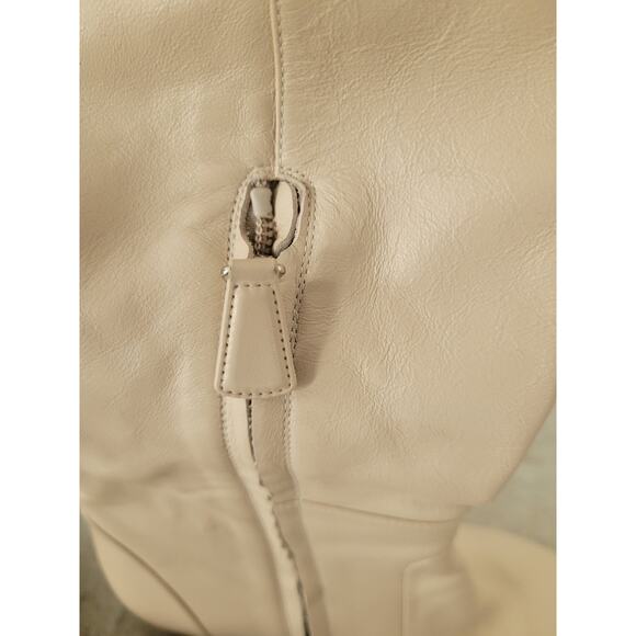 Chanel Beige Leather Paris Dallas Metal Cap Toe Thigh High Boots/Bootie Sz. 40 - Picture 14 of 16